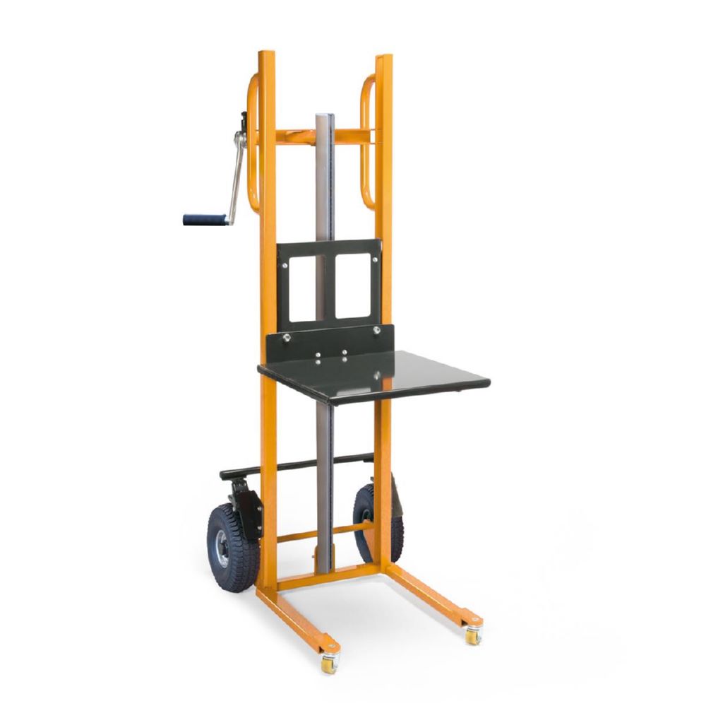 Produktbild Taurolifter Hubkarre mit Plattform Luftbereifung Traglast 150 kg RAL 1028 bild 2