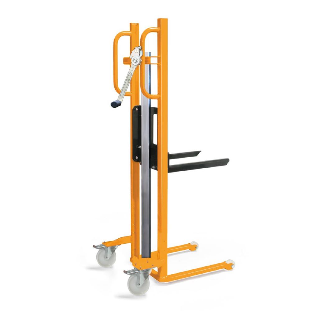 Produktbild Taurolifter Hochhubwagen Materialheber mit Gabelaufnahme Polyamid Bereifung Traglast 150 kg