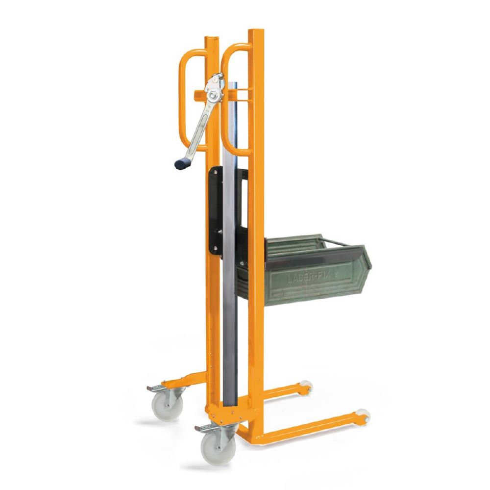 Produktbild Taurolifter Hochhubwagen Materialheber mit Gabelaufnahme Polyamid Bereifung Traglast 150 kg bild 3