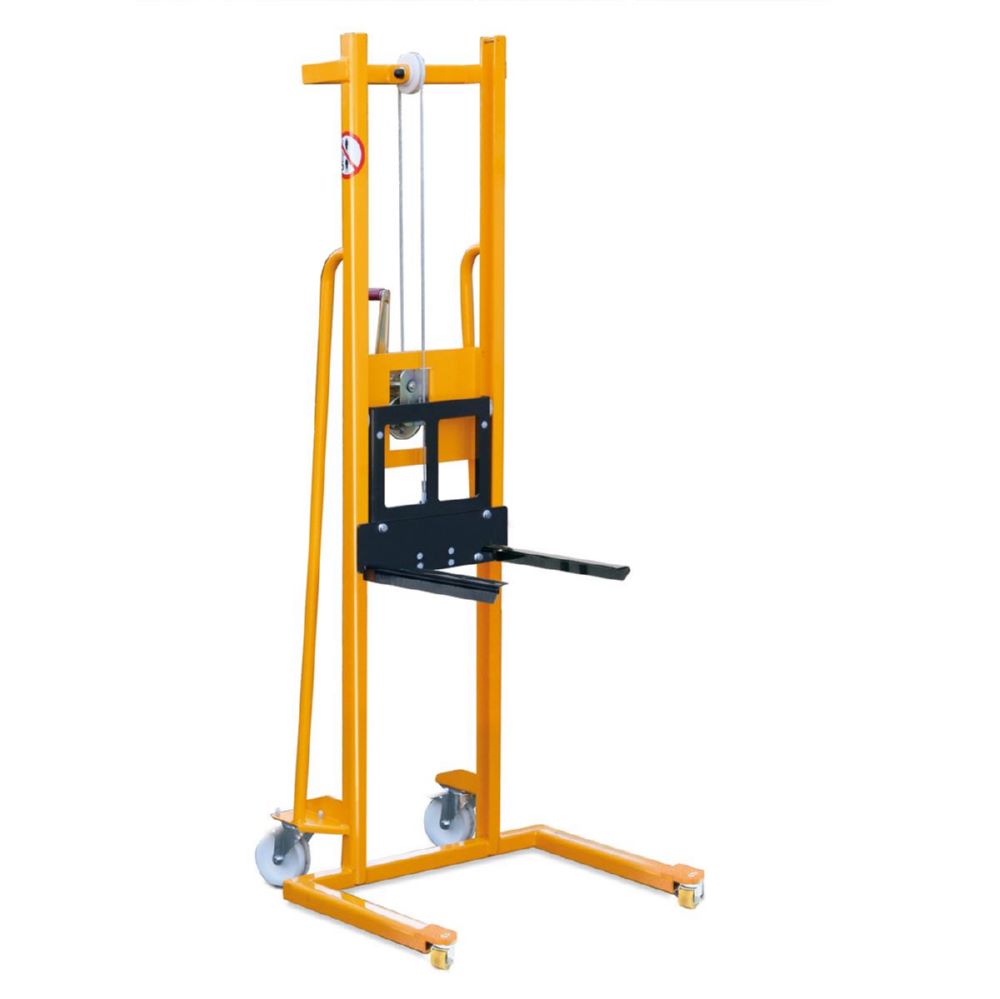Produktbild Taurolifter Materiallifter mit Gabelaufnahme 450 mm PA Rollen Traglast 100 kg RAL 1028
