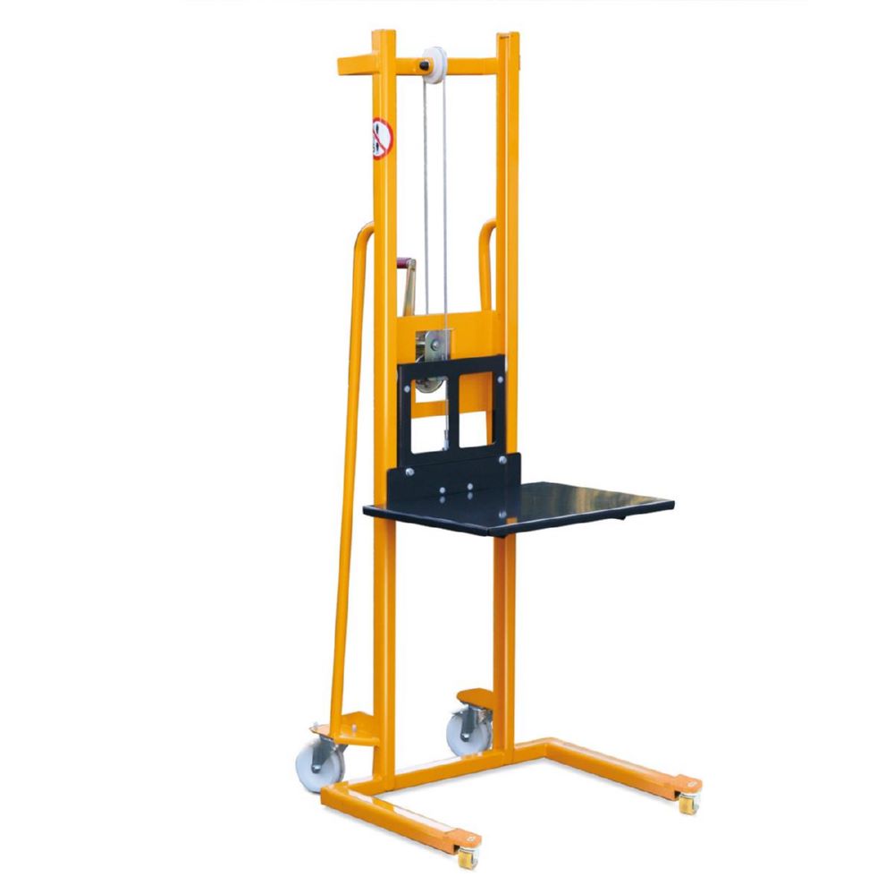 Produktbild Taurolifter Materiallifter mit Plattform 500 x 460 mm 2 Lenkrollen RAL 1028 bild 2
