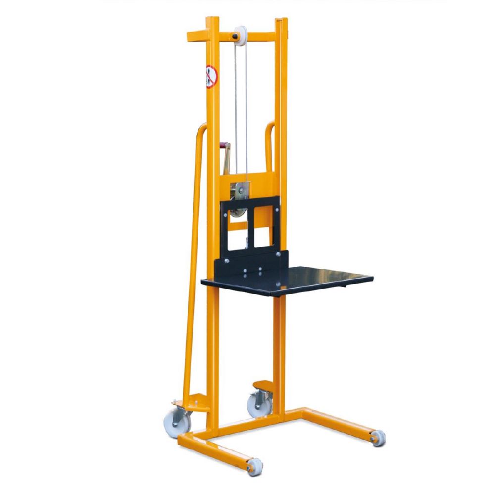 Produktbild Taurolifter Materiallifter mit Plattform PA Rollen bis 100 kg belastbar RAL 1028