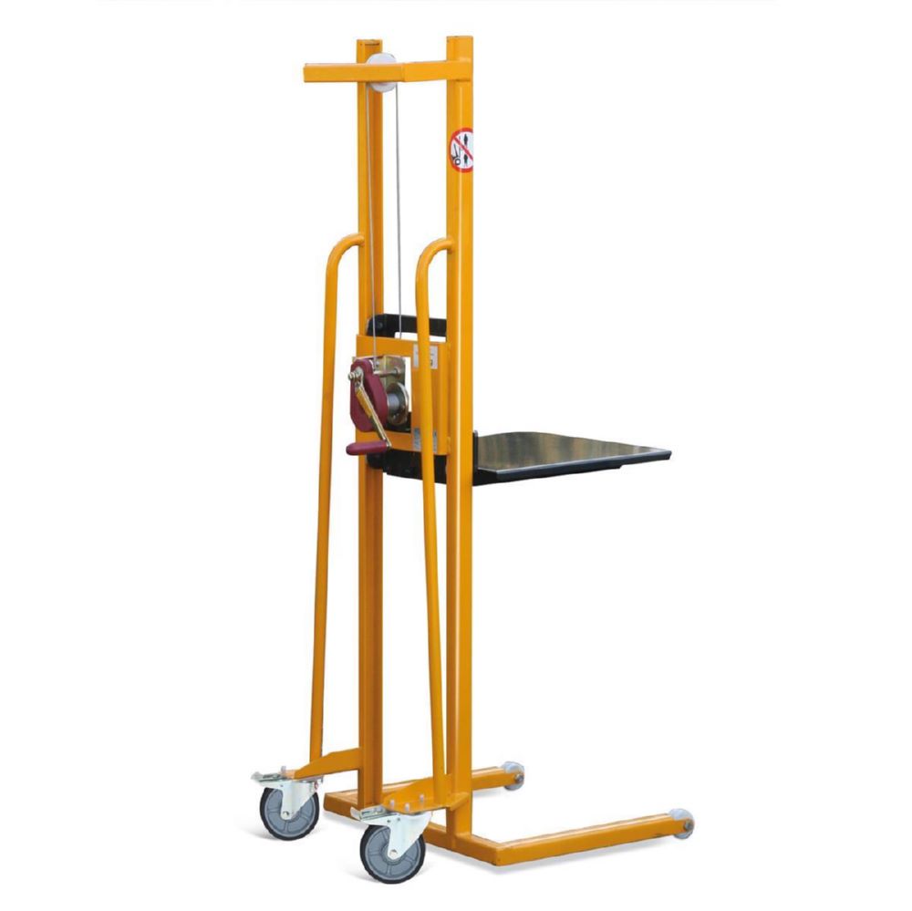 Produktbild Taurolifter Hochhubwagen Materiallifter mit Plattform Traglast 100 kg Hubhöhe 1500 mm