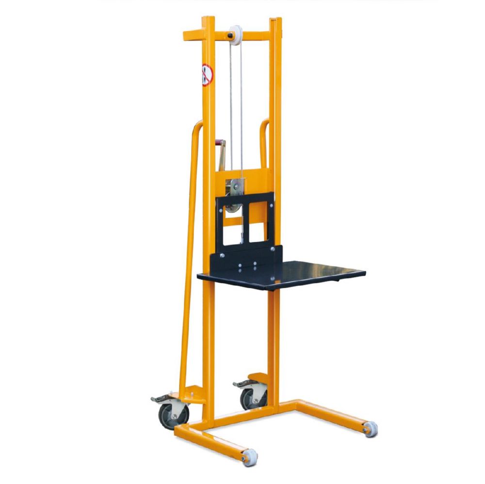 Produktbild Taurolifter Hochhubwagen Materiallifter Plattform TPE Rollen Traglast 100 kg Hubhöhe 1700 mm bild 2