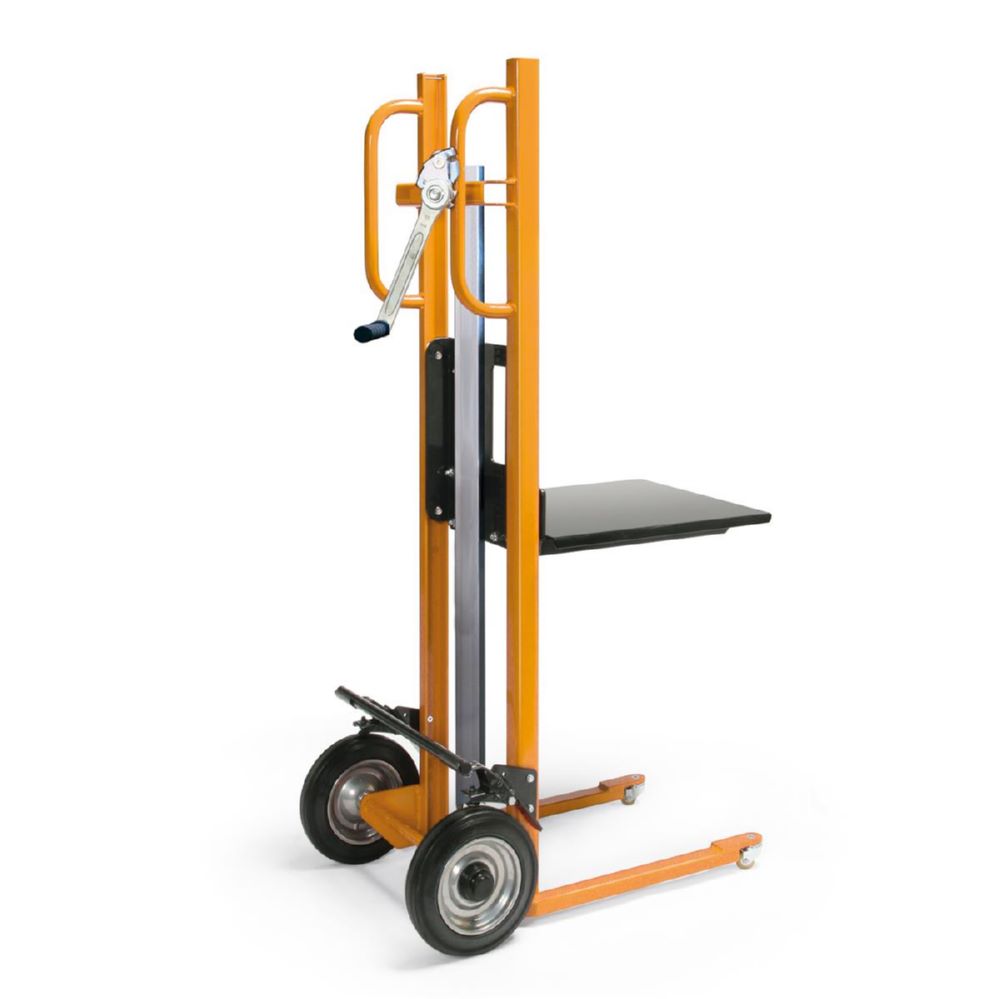 Produktbild Taurolifter Schwerlast Hubkarre mit Plattform Vollgummi Bereifung Traglast 250 kg