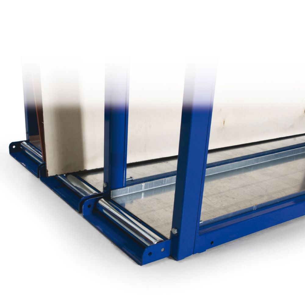 Produktbild Taurotec Plattenregal Anbaumodul 1 Feld 375 x 3000 x 2305 mm enzianblau bild 2