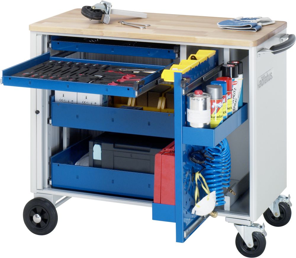 Produktbild RAU Werkzeugwagen adlatus 1025 x 520 mm 4 Schubladen