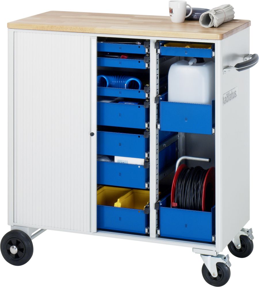 Produktbild RAU Werkzeugwagen Serie adlatus Modell 10800 1025 mm breit Buche Massiv