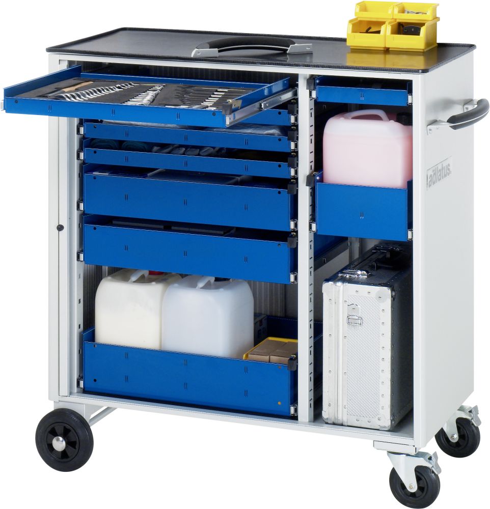 Produktbild RAU Werkzeugwagen adlatus 1025 x 520 mm RAL7035 RAL5010