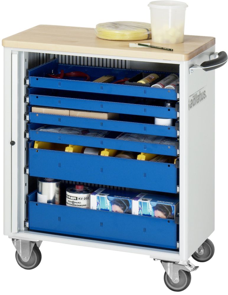 Produktbild RAU Werkzeugwagen Serie adlatus Modell 7255 725 mm breit