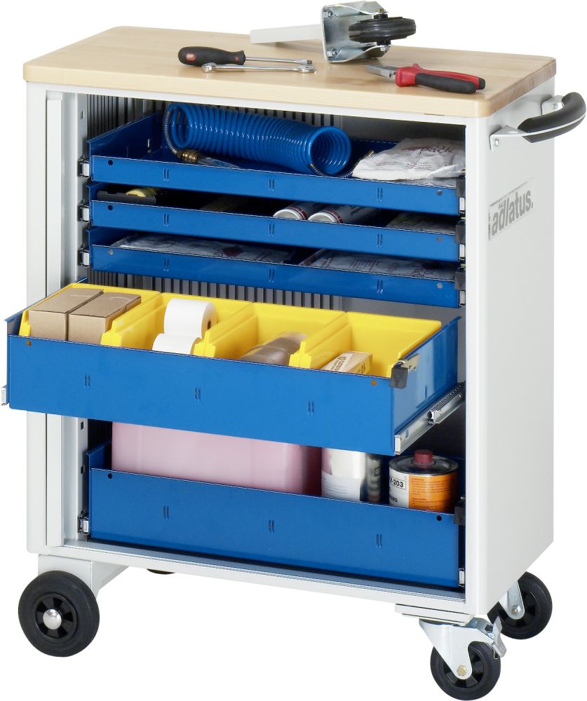 Produktbild RAU Werkzeugwagen adlatus 725 x 400 mm RAL7035 RAL5010