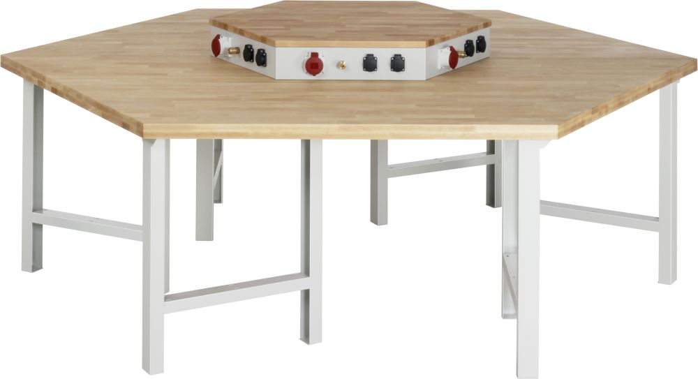 Produktbild Rau Gruppenwerkbank 4000 Modell 400 Breite 2700 mm Stärke 25 mm