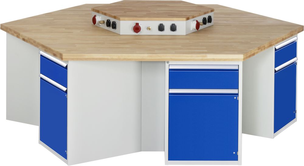 Produktbild Rau Gruppenwerkbank 4000 Modell 467 2700 x 2340 x 900 mm