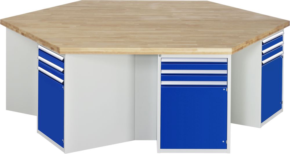 Produktbild Rau Gruppenwerkbank 4000 Modell 492 Breite 2700 mm Stärke 40 mm