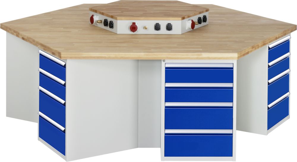 Produktbild RAU Gruppenwerkbank 4000 Modell 498 Breite 2700 mm bild 1