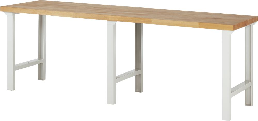 Produktbild RAU Werkbank Modell 7000 B 2500 mm x T 700 mm x H 840 mm, Farbe Gestell RAL7035