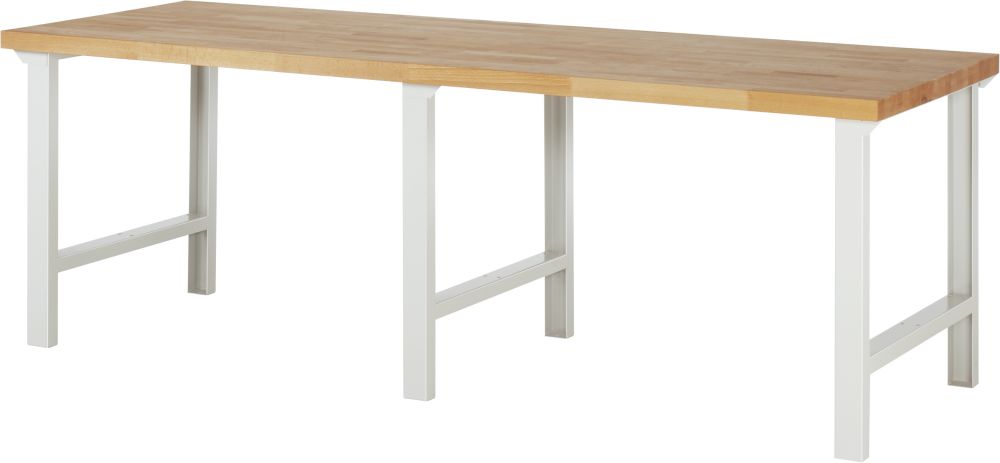 Produktbild RAU Werkbank Modell 7000 B 2500 mm x T 900 mm x H 840 mm, Farbe Gestell RAL7035