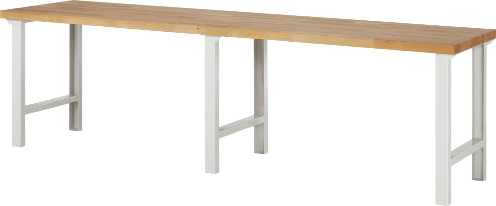 Produktbild RAU Werkbank Modell 7000 B 3000 mm x T 700 mm x H 840 mm, Farbe Gestell RAL7035