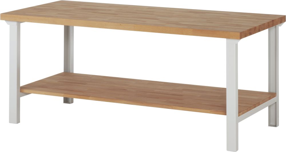 Produktbild RAU Werkbank Modell 7000 B 2000 mm x T 900 mm x H 840 mm, Farbe GestellRAL7035