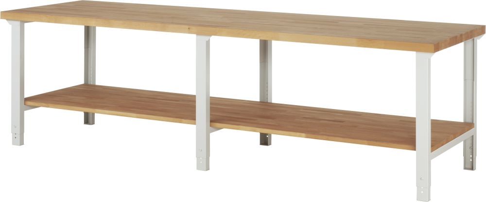 Produktbild Rau Werkbank Serie 7000 Modell 7000-7 Breite 3000 mm RAL7035