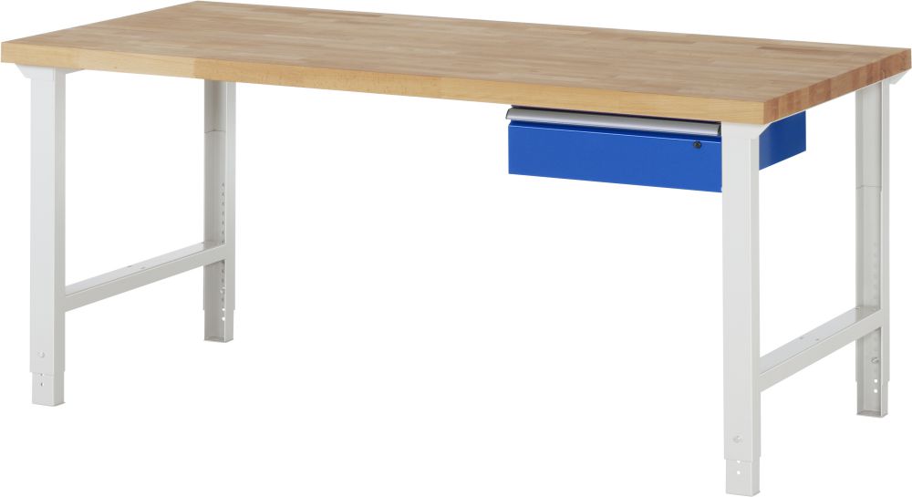 Produktbild Rau Werkbank Serie 7000 Modell 7001A1 Breite 2000 mm RAL7035/RAL5010