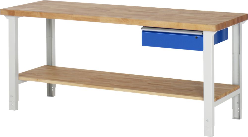 Produktbild Rau Werkbank Serie 7000 Modell 7001A7 Breite 2000 mm 1 Schublade