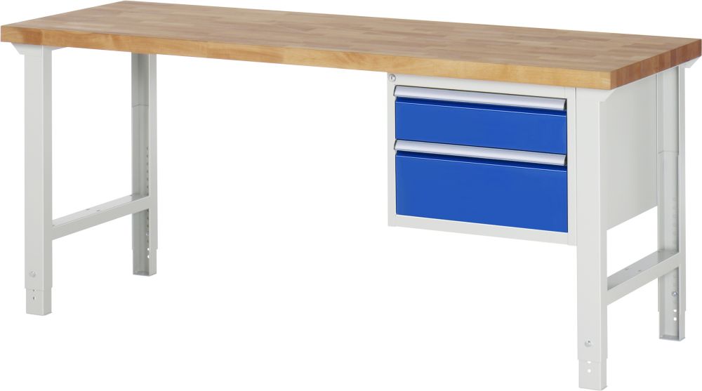 Produktbild Rau Werkbank Serie 7000 Modell 7123 1 Unterbau-Container Höhe 790-1140 mm