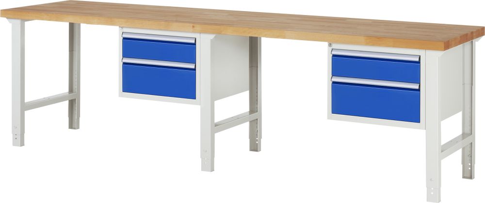Produktbild Rau Werkbank Serie 7000 Modell 7123 Breite 3000 mm Höhe 790-1140 mm