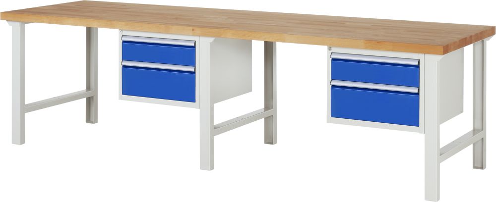 Produktbild Rau Werkbank Serie 7000 Modell 7123 Breite 3000 mm mit Zentralverschluss