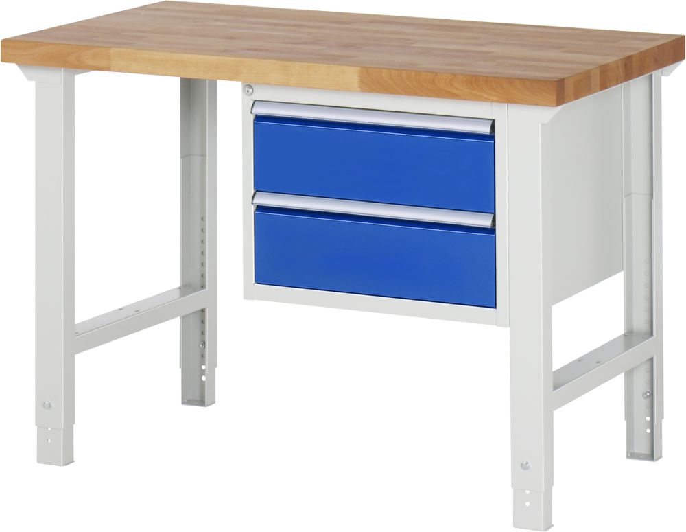 Produktbild Rau Werkbank Serie 7000 Modell 7125 1 Unterbau-Container rechts Breite 1250 mm