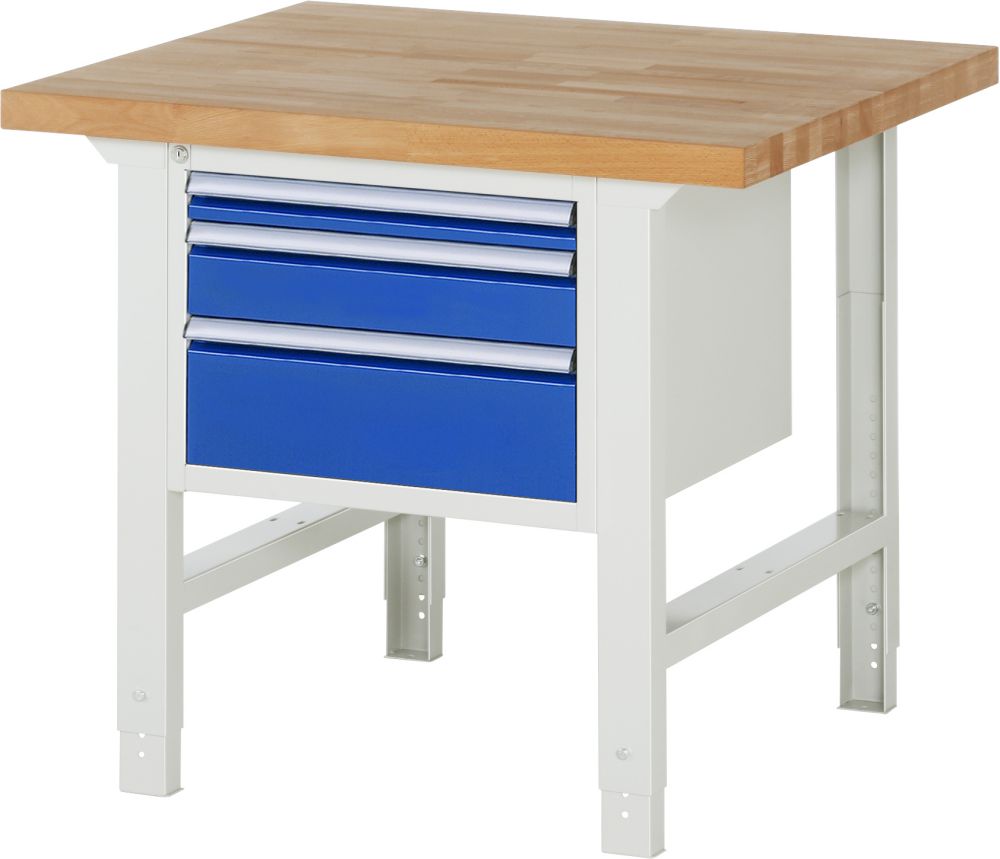Produktbild Rau Werkbank Serie 7000 Modell 7126 3 Schubladen Größe L Breite 1000 mm