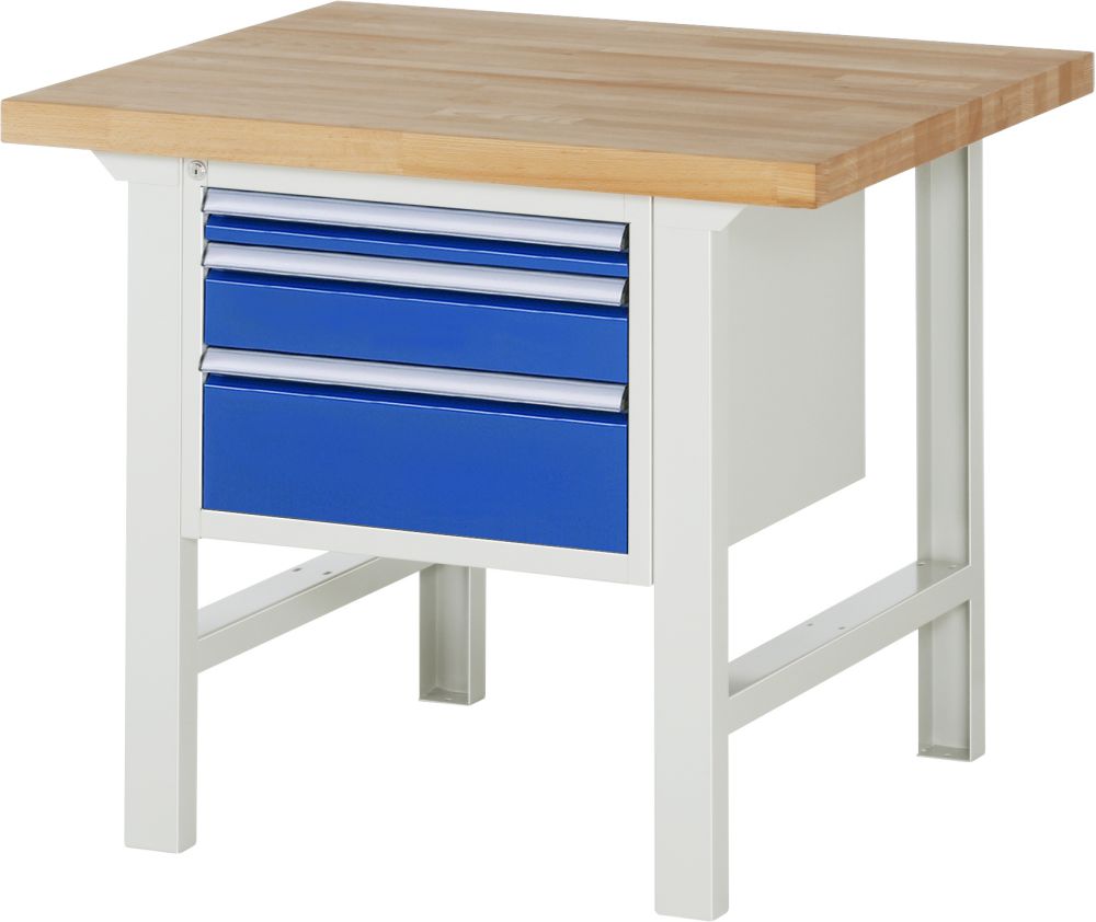 Produktbild Rau Werkbank Serie 7000 Modell 7126 B1000 mm 3 Schubladen Größe L