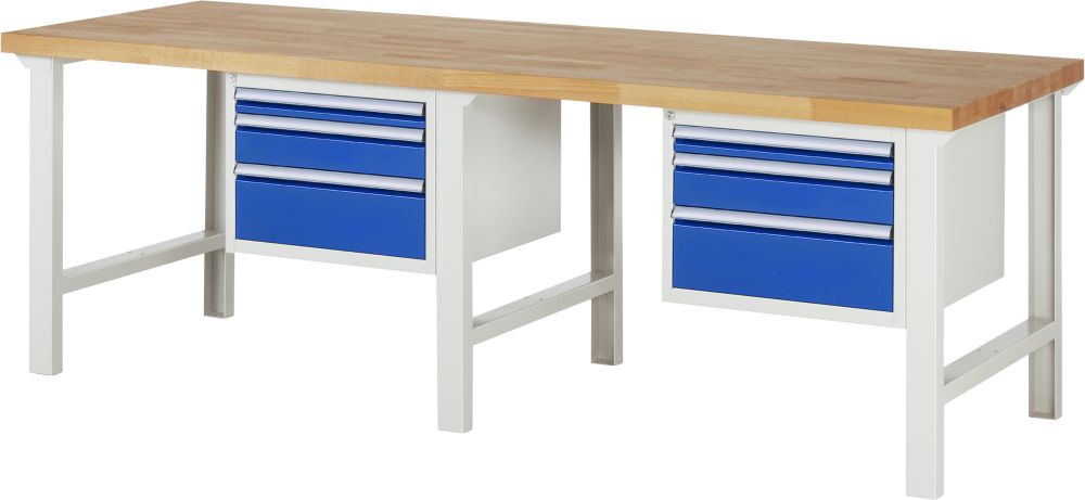 Produktbild Rau Werkbank Serie 7000 - Modell 7126 Plattenstärke 40 mm Breite 2500 mm