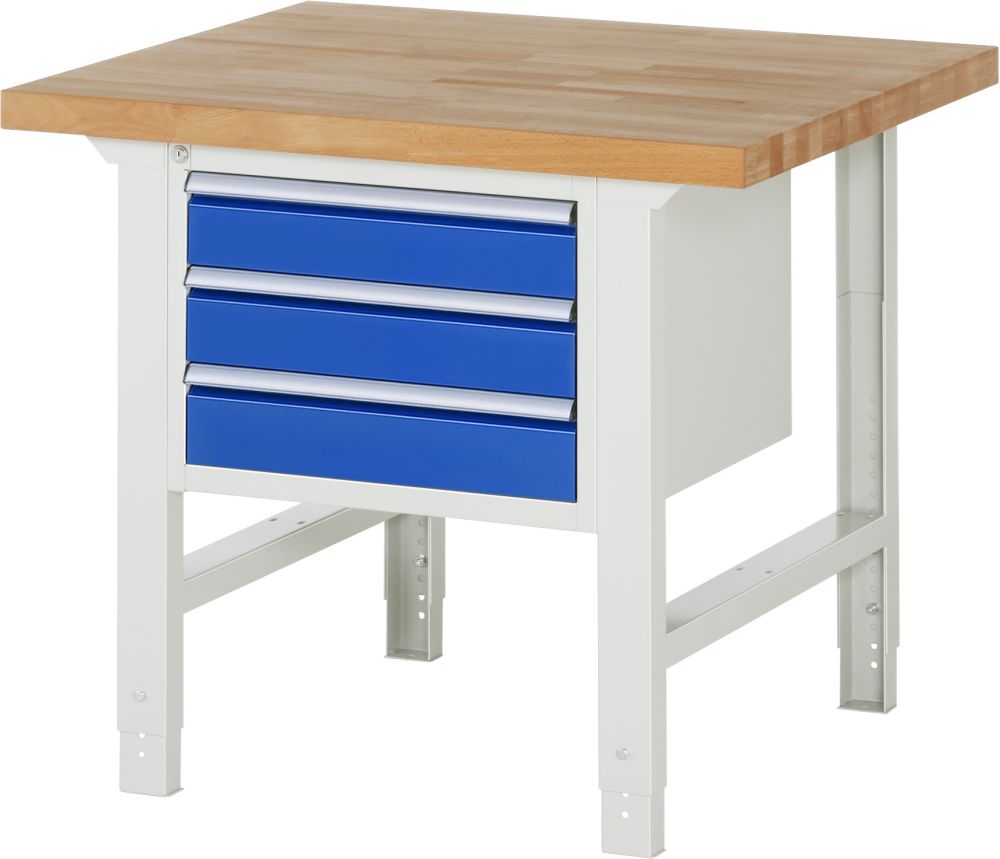 Produktbild Rau Werkbank Serie 7000 Modell 7127 B 1000 mm Höhe 790-1140 mm