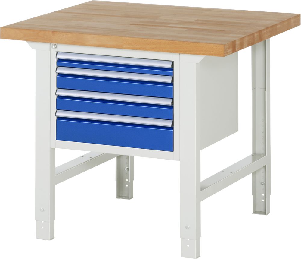 Produktbild Rau Werkbank Serie 7000 Modell 7132 4 Schubladen Größe-L Breite 1000 mm