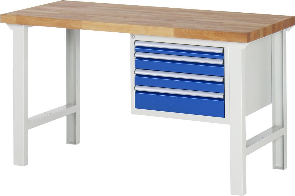 Produktbild Rau Werkbank Serie 7000 Modell 7132 4 Schubladen Größe-L B 1500 mm