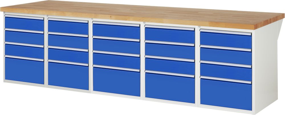 Produktbild RAU Werkbank 7000 Stärke 40 mm Modell 7510-6 mit 3000 mm