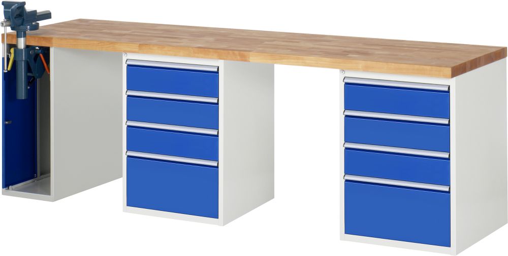 Produktbild RAU Werkbank Serie 7000 Modell 7510-9 Breite 2500 mm bild 1