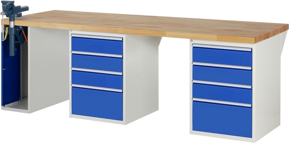 Produktbild RAU Werkbank Serie 7000 Modell 7510-9 Breite 2500 mm bild 1