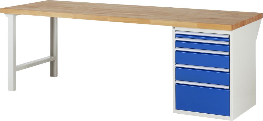 Produktbild RAU Werkbank Serie 7000 Modell 7511 Breite 2500 mm bild 1