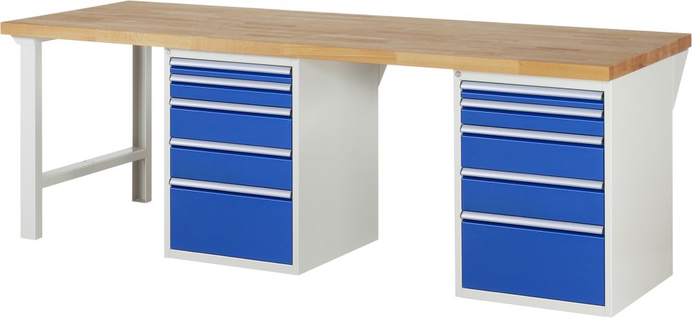 Produktbild RAU Werkbank Serie 7000 Modell 7511-8 Breite 2500 mm bild 1