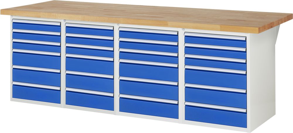 Produktbild RAU Werkbank Serie 7000 Modell 7515-5 Breite 2500 mm bild 1