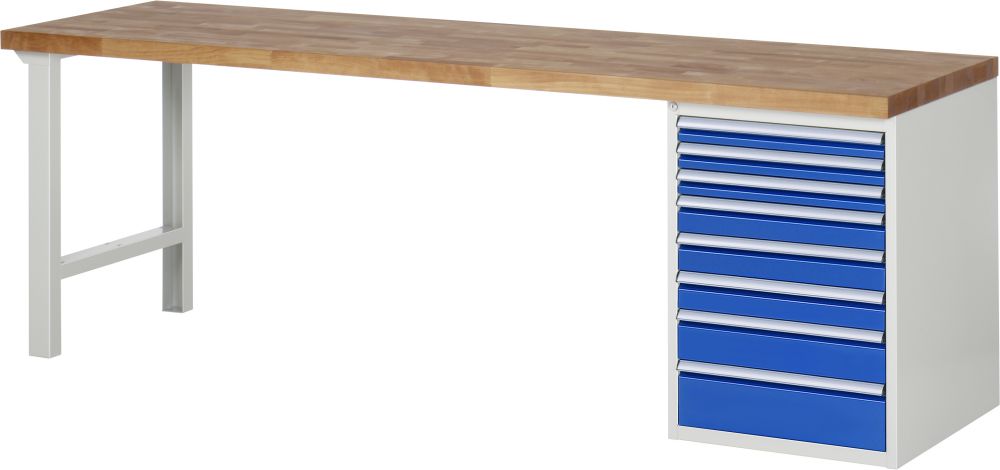 Produktbild RAU Werkbank Serie 7000 Modell 7519-1 Breite 2500 mm bild 1