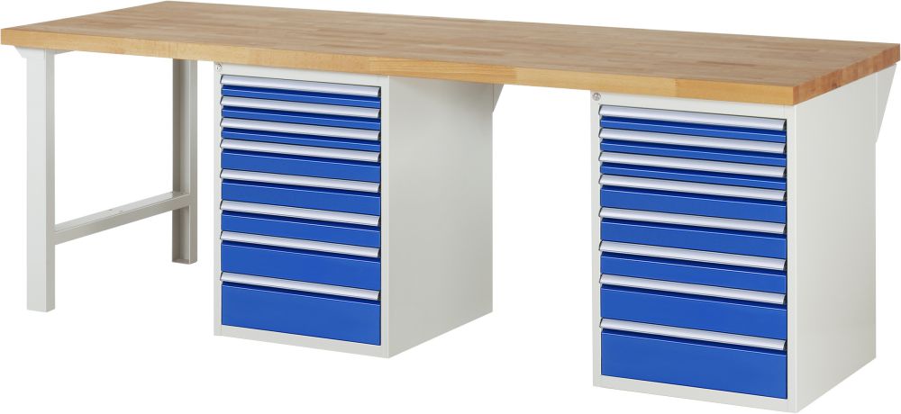 Produktbild RAU Werkbank Serie 7000 Modell 7519-8 Breite 2500 mm bild 1