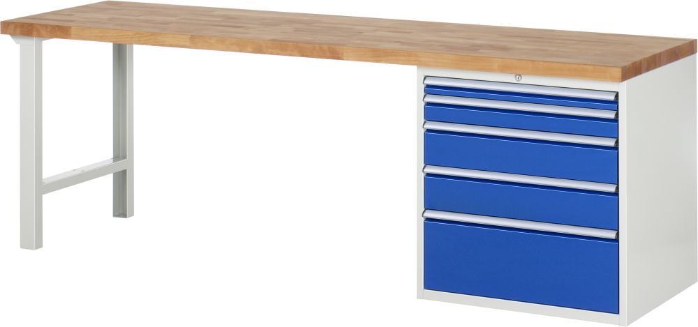 Produktbild RAU Werkbank 7000 Maße 2500 x 700 mm Modell 7611