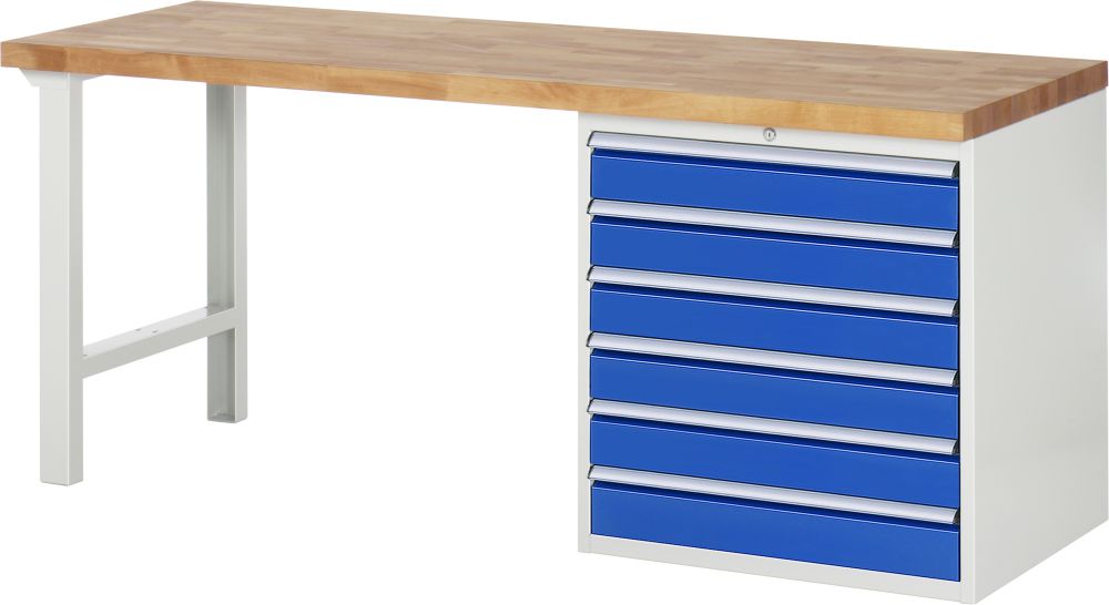 Produktbild RAU Werkbank 7000 Maße 2000 x 700 mm Modell 7616