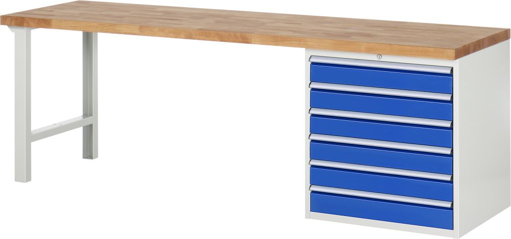 Produktbild RAU Werkbank 7000 Modell 7616 2500 mm in der Breite