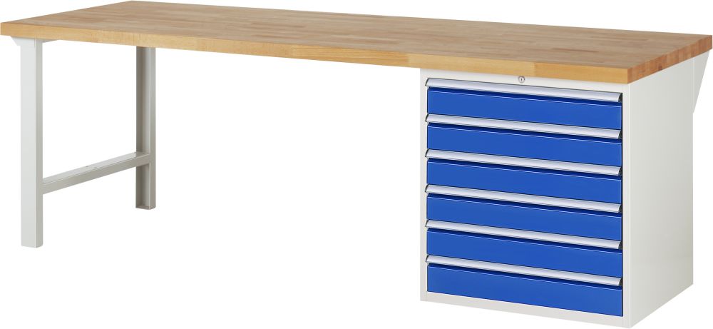 Produktbild RAU Werkbank 7000 Modell 7616 Breite 2500 mm