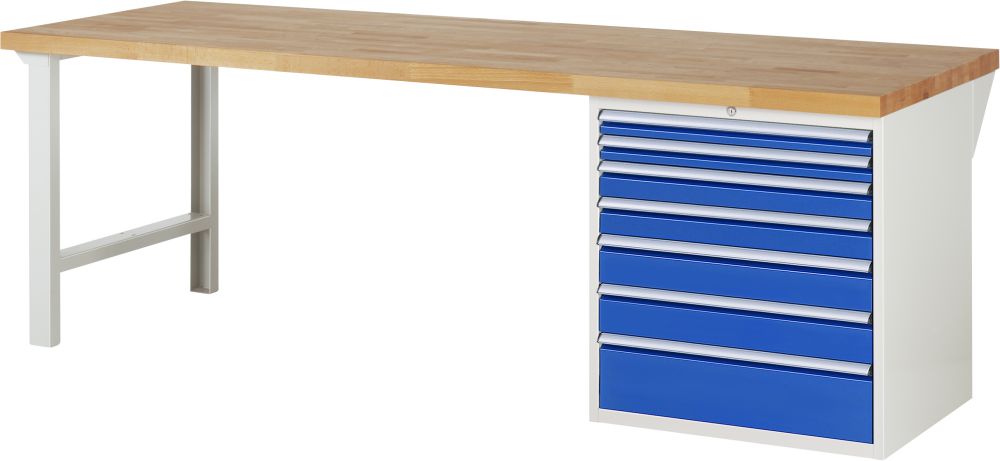 Produktbild RAU Werkbank Serie 7000 Modell 7617 Breite 2500 mm bild 1