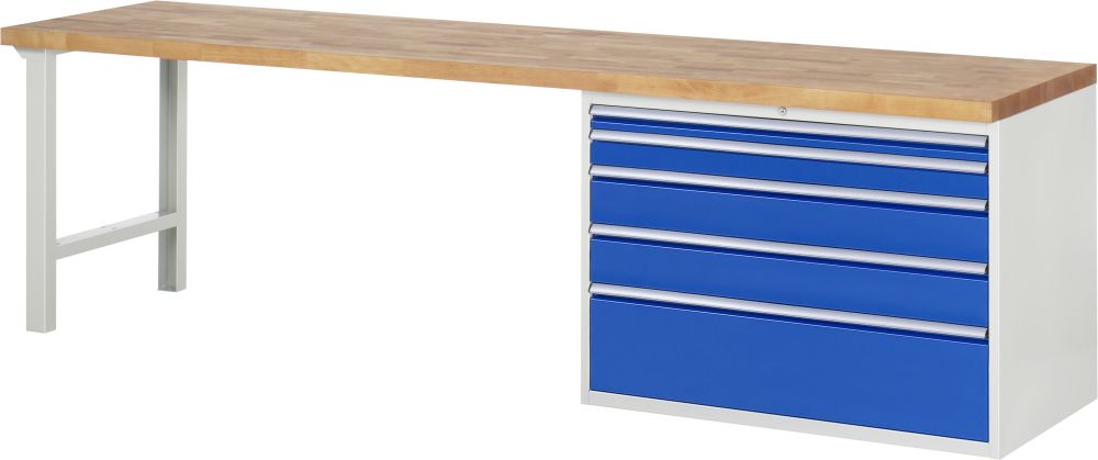 Produktbild RAU Werkbank 7000 Modell 7711 Maße 3000 x 700 mm